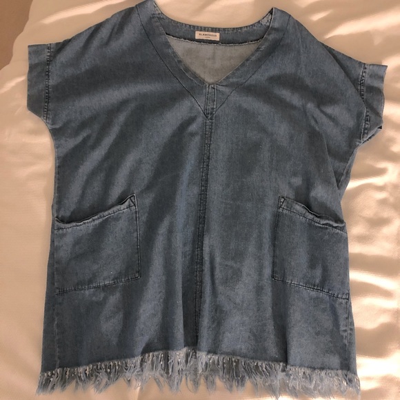 Denim Mini Dress - Picture 1 of 2